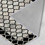 Conceptum Alfombra 100 x 150 cm Blanco, Gris y Negro